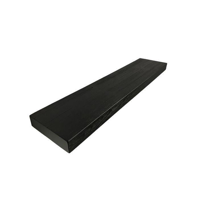 Millwood Pines Juna Pine Solid Wood Floating Shelf with Adjustable Shelves & Reviews Wayfair